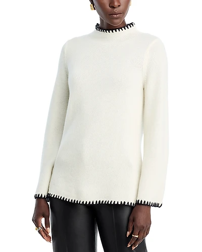 Elie Tahari Cashmere Funnel Neck Sweater