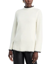 Elie Tahari Cashmere Funnel Neck Sweater