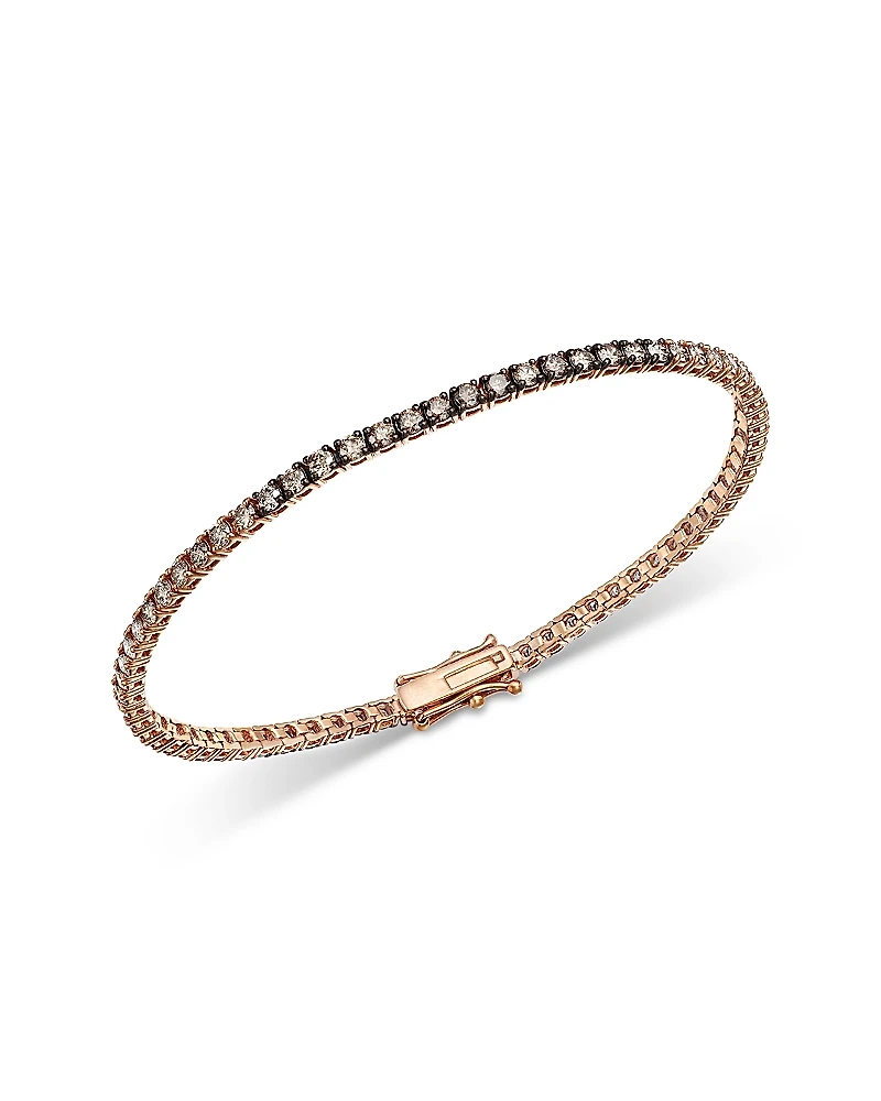 Bloomingdale's Fine Collection Champagne Diamond Tennis Bracelet