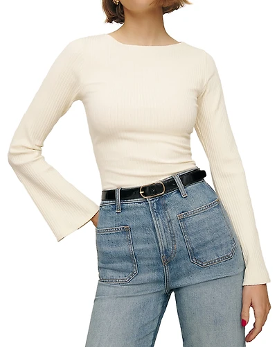 Reformation Miller Knit Top