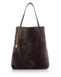 Chloe Spin Large Shearling Tote