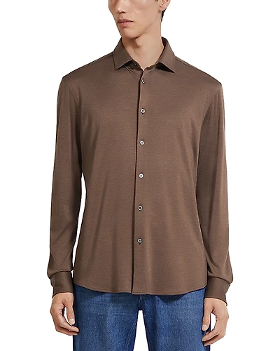 Zegna Cashmere and Silk Shirt