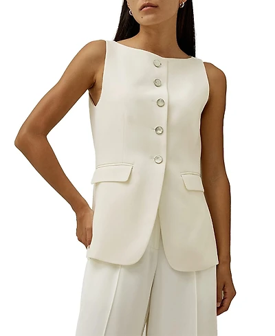 Lilysilk Sleeveless Button Up Silk Vest