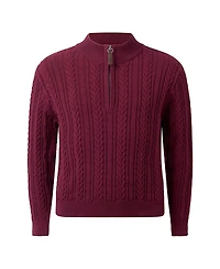 Rachel Riley Boys' Half-zip Cable Knit Sweater - Little Kid, Big Kid