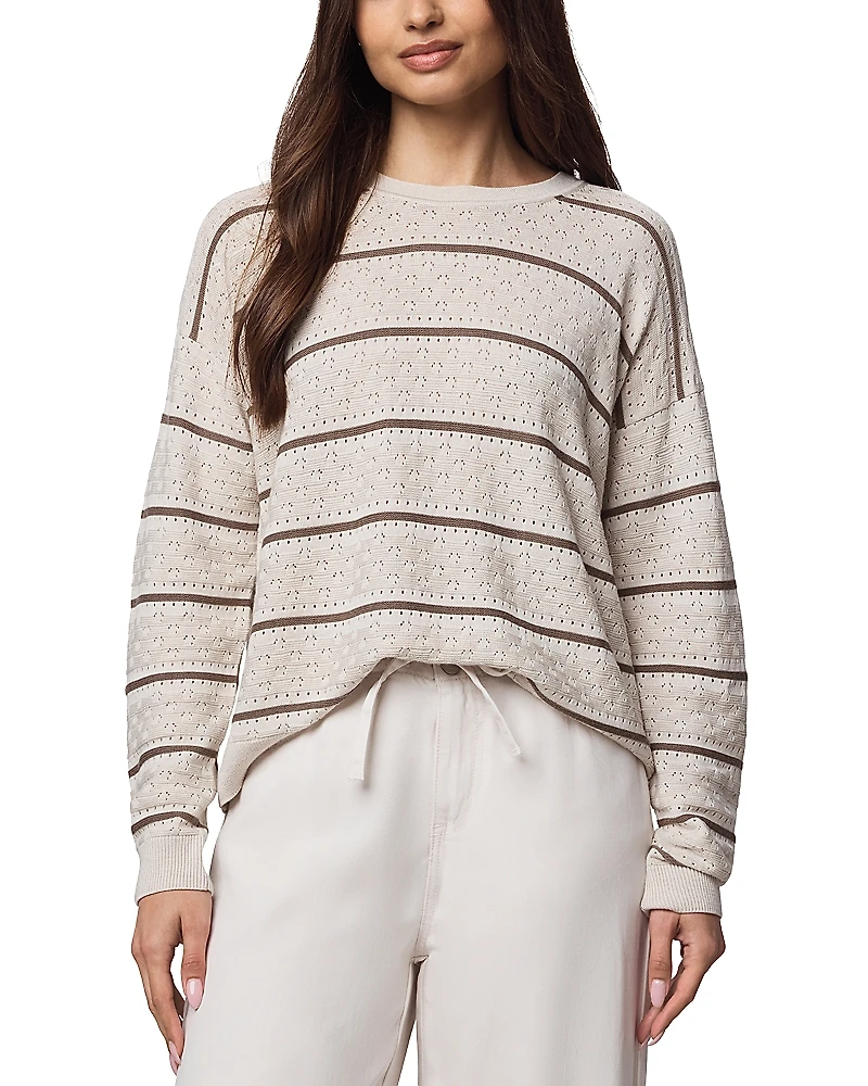 Splendid Georgie Pointelle Stripe Sweater