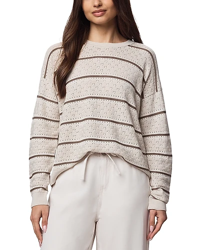 Splendid Georgie Pointelle Stripe Sweater