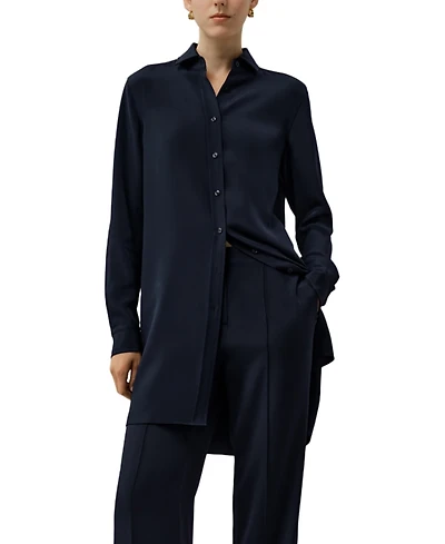 Lilysilk Classic Longline Silk Shirt