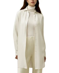 Lilysilk Classic Longline Silk Shirt