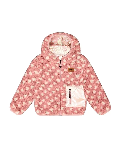 Deux par Girls' Reversible Mid-Season Sherpa Jacket - Baby