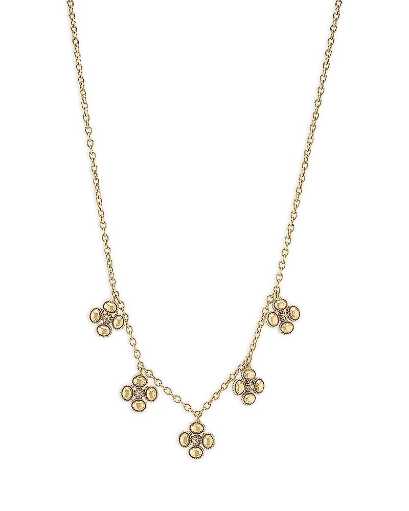 Capucine De Wulf Berry Clover Multi Station Necklace, 16