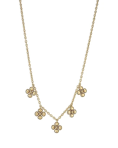 Capucine De Wulf Berry Clover Multi Station Necklace, 16