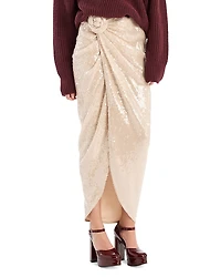 Rotate Sequined Maxi Skirt