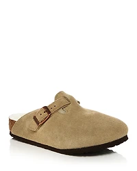 Birkenstock Unisex Boston Suede Shearling Clogs - Toddler, Little Kid