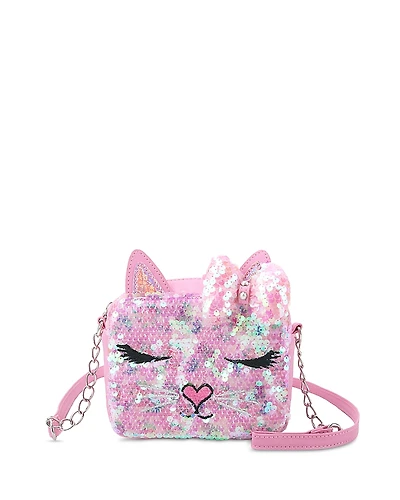 Omg Accessories Girls' Bella Sequin Crossbody Bag