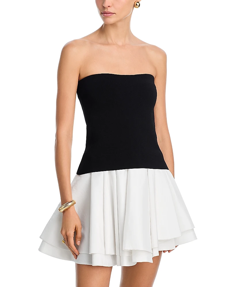 Simkhai Isabelle Strapless Mini Dress