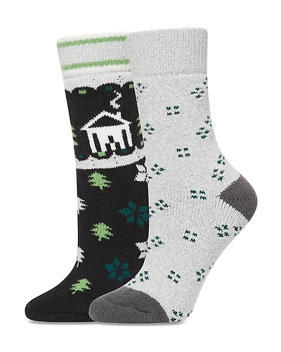 Hue Cozy Crew Socks, Pack of 2