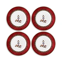 Prouna Nutcracker Canape/Dessert Plate, Set of 4