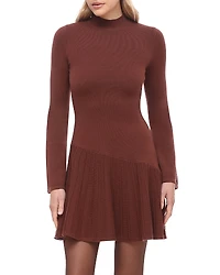 Bagatelle Mock Neck Knit Mini Sweater Dress