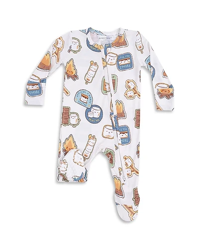 Angel Dear Boys' S'mores Two-Way Zipper Footie - Baby