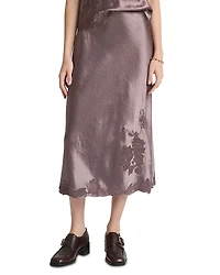 Vince Embroidered Slip Skirt