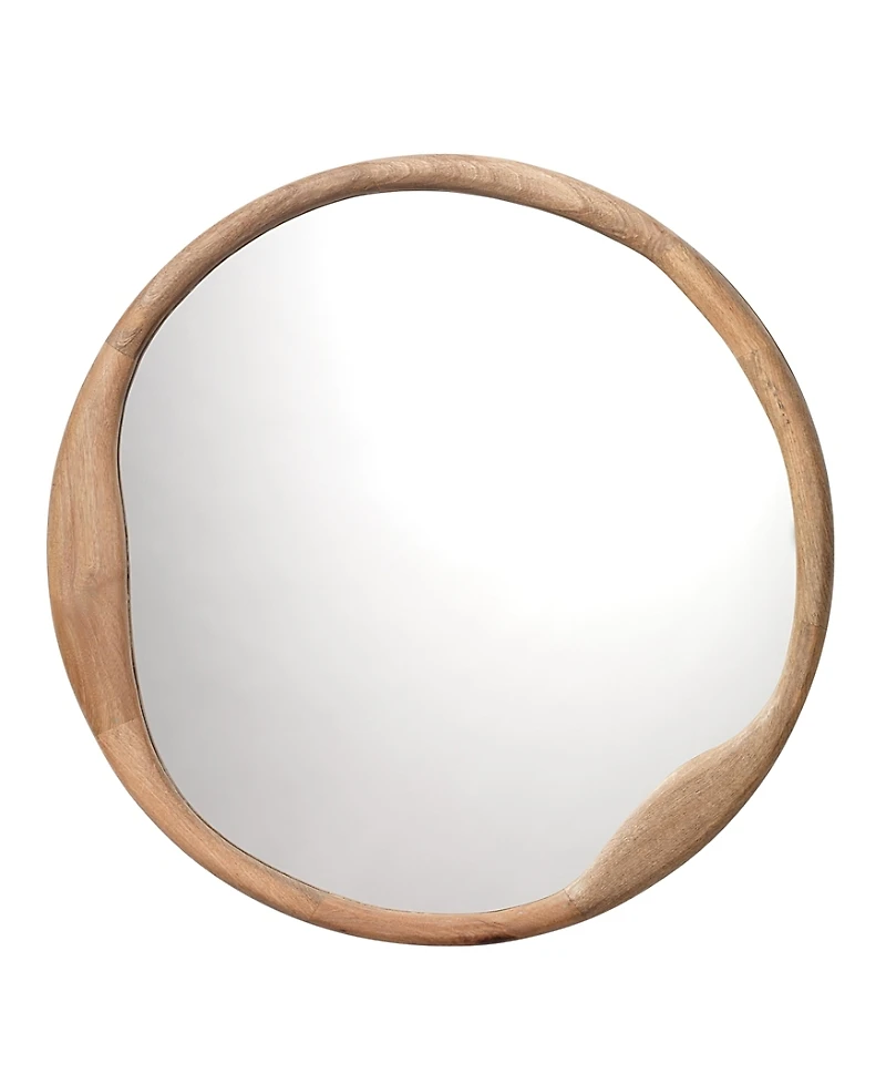 Jamie Young Organic Mango Wood Round Wall Mirror