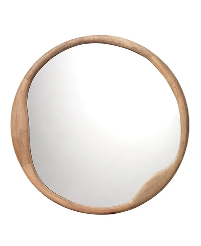 Jamie Young Organic Mango Wood Round Wall Mirror