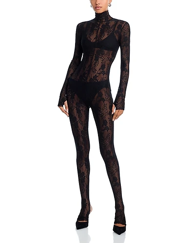 Norma Kamali Lace Catsuit