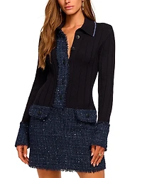 Ramy Brook Ellen Tweed Knit Dress