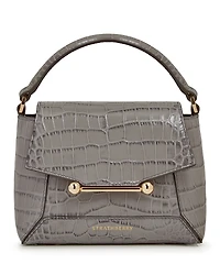 Strathberry Mosaic Nano Soft Embossed Croc Top Handle Bag