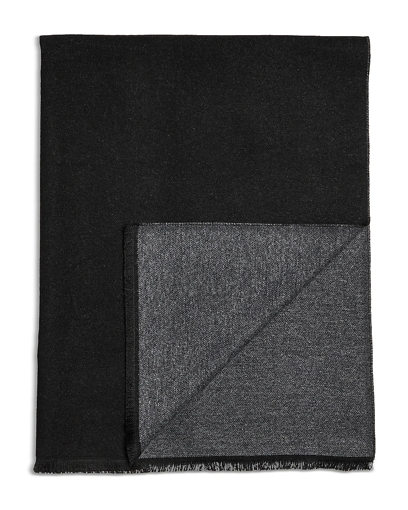 The Men's Store at Bloomingdale's Reversible Solid Scarf with Cut Fringe