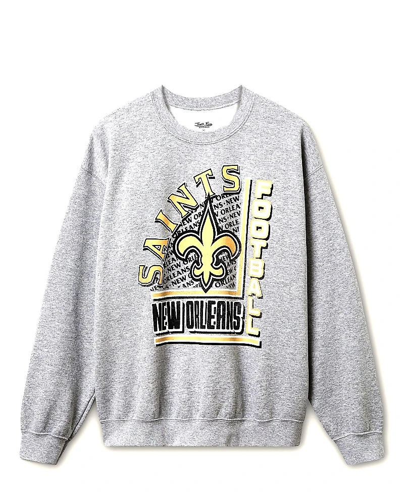 Junk Food Clothing Unisex Nfl New Orleans Saints Backfield Flea Market Crew Fleece Sweatshirt