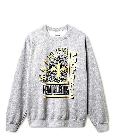 Junk Food Clothing Unisex Nfl New Orleans Saints Backfield Flea Market Crew Fleece Sweatshirt
