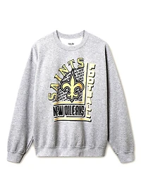 Junk Food Clothing Unisex Nfl New Orleans Saints Backfield Flea Market Crew Fleece Sweatshirt