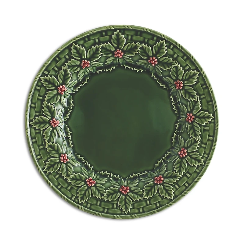 Bordallo Pinheiro Holly Dinner Plate