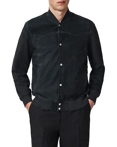 Allsaints Stafford Leather Bomber Jacket