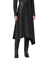 Allsaints Gia Lea Leather Skirt