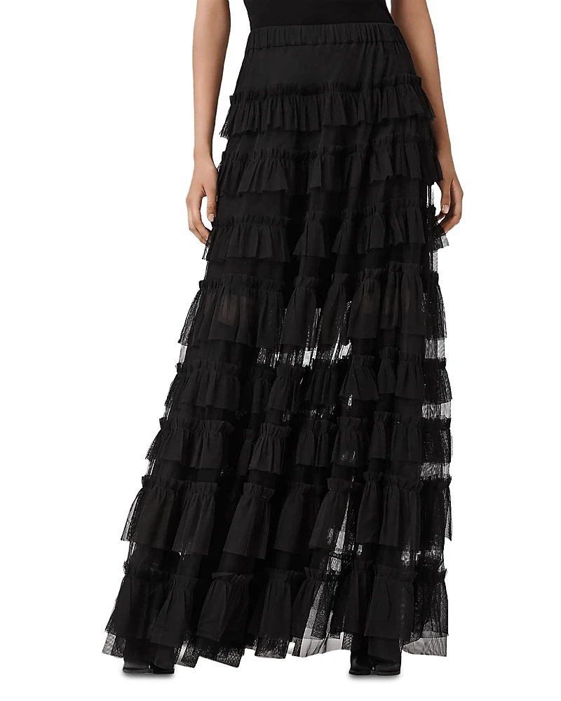 Allsaints Aude Ruffle Skirt