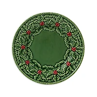 Bordallo Pinheiro Holly Dessert Plate