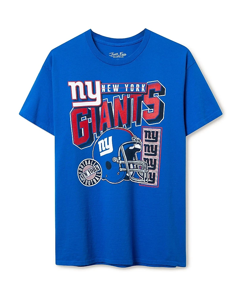 Junk Food Clothing Unisex Nfl New York Giants Checkdown Flea Market Tee