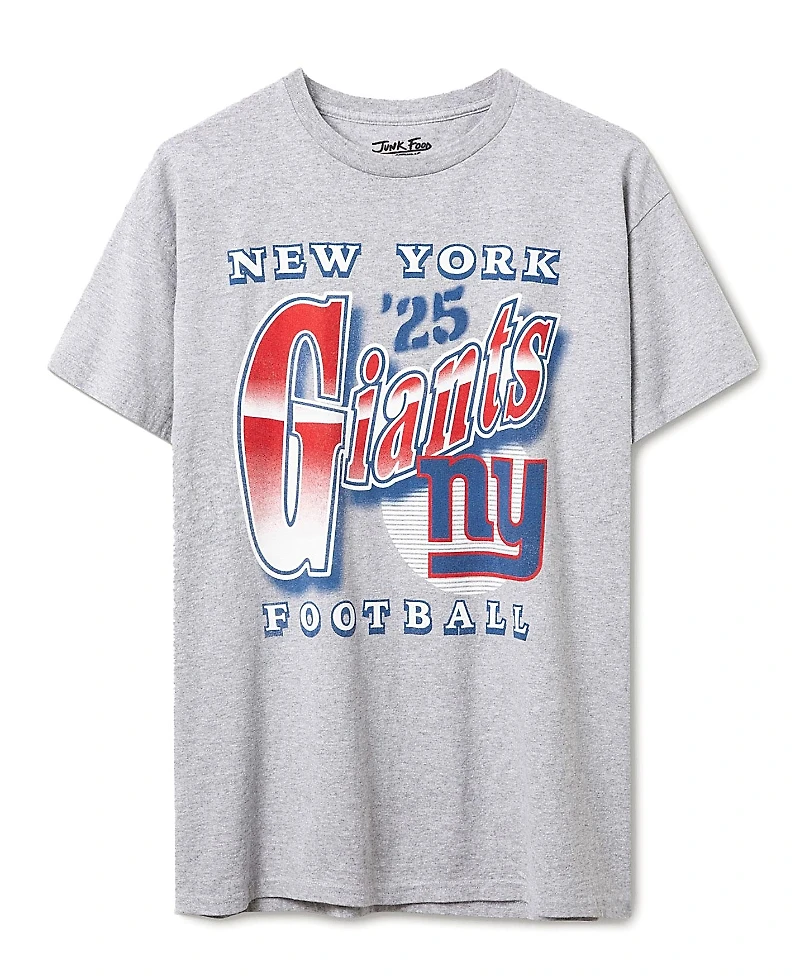 Junk Food Clothing Unisex Nfl New York Giants Bootleg Flea Market Tee