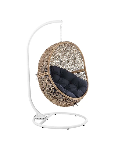 Modway Encase Outdoor Patio Rattan Swing Chair