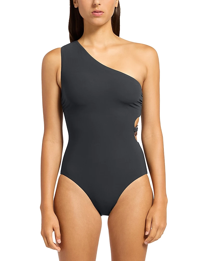 Jets One Shoulder Cutout Piece Swimsuit