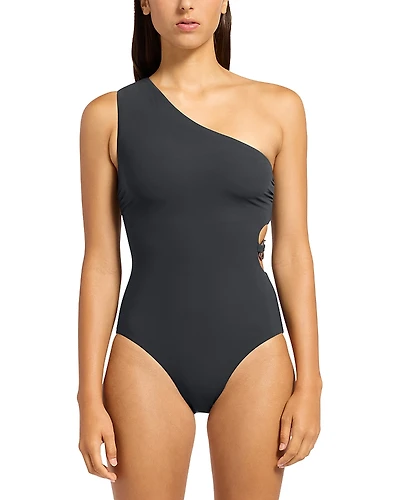 Jets One Shoulder Cutout Piece Swimsuit