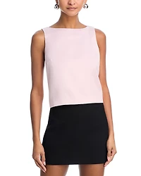 French Connection Carey Satin Bow Shift Top