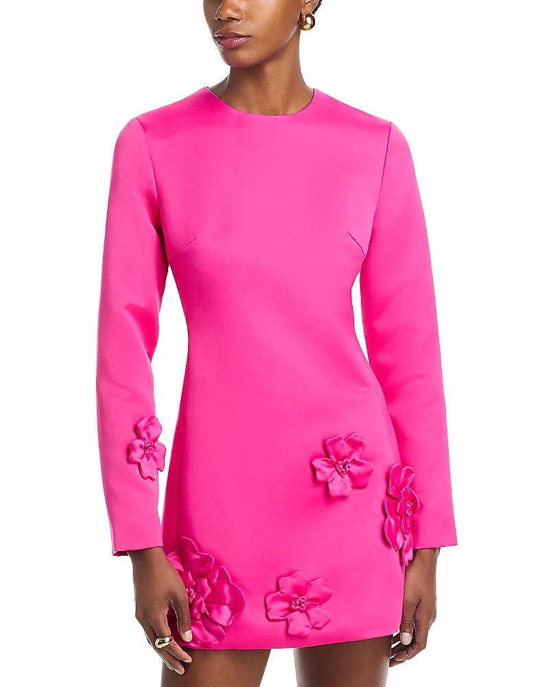 Leo Lin Aliza Long Sleeve Petal Mini Dress