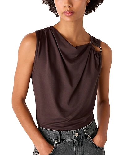 Whistles Ring Detail Sleeveless Top