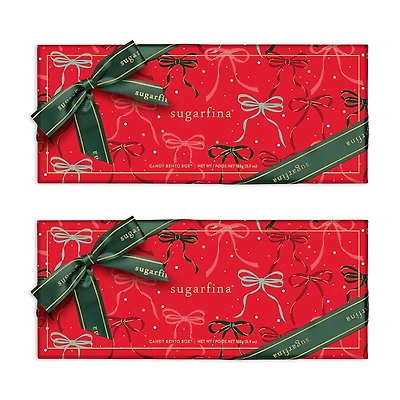 Sugarfina Happy Holidays 3 Piece Candy Bento Box, Set of 2
