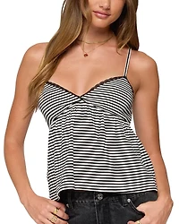 Edikted Orietta Striped Babydoll Top