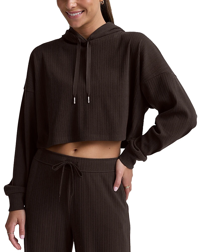 Beyond Yoga Breathe Easy Ribbed Hoodie