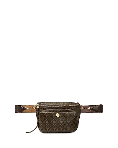 Tory Burch T Monogram Coated Canvas Belt Bag